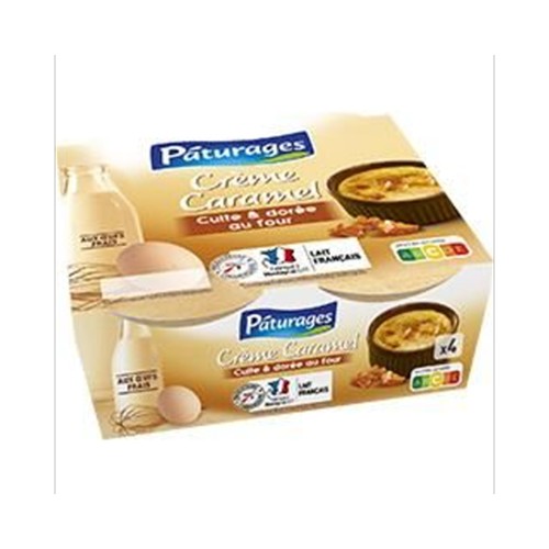 Crème caramel cuite & dorée au four