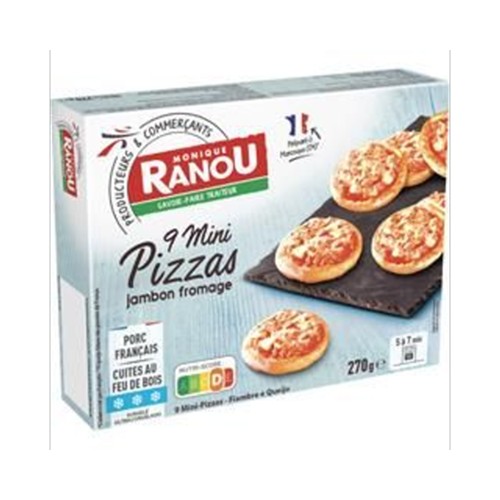 Mini pizzas jambon fromage