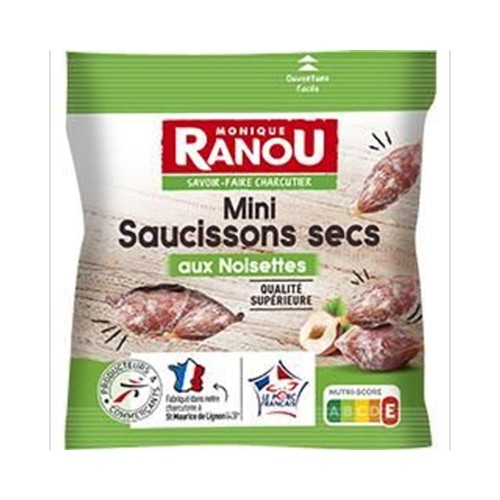 Mini saucissons secs aux noisettes