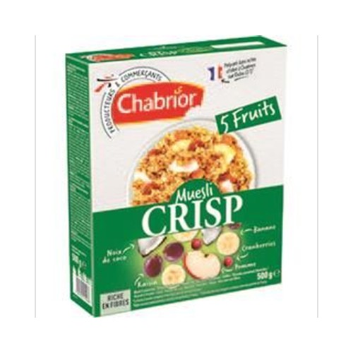 Céréales Muesli Crisp 5 fruits
