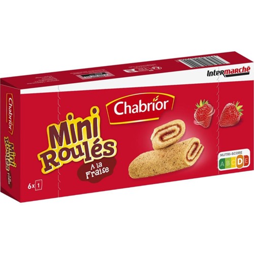 Mini roulés à la fraise