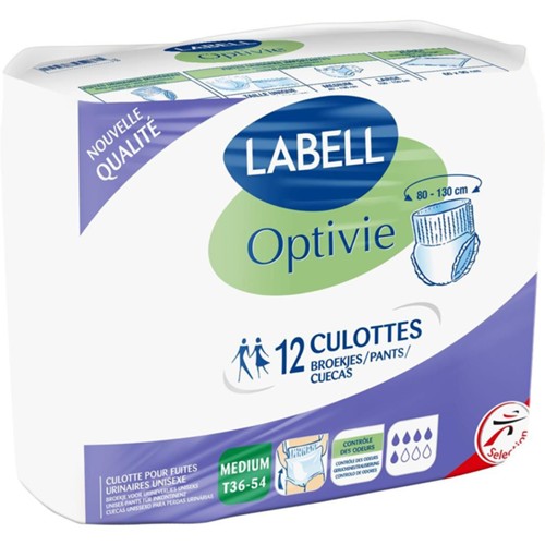Optivie - Culottes fuites urinaires Medium F : T36-46 / H : T40-54