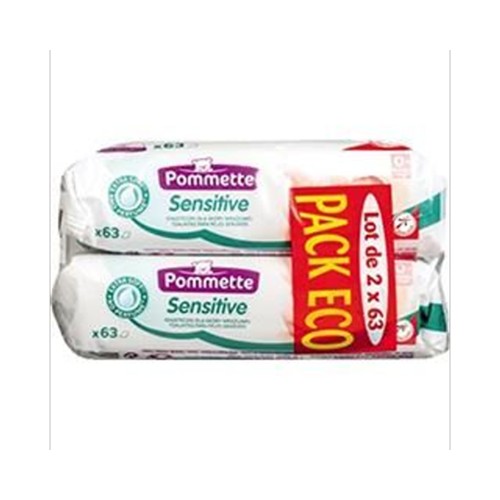 Sensitive - Lingettes imprégnées bébé, aloe vera