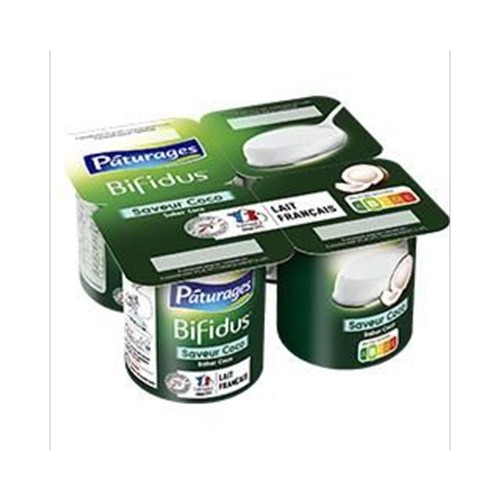 Lait fermenté Bifidus saveur noix de coco