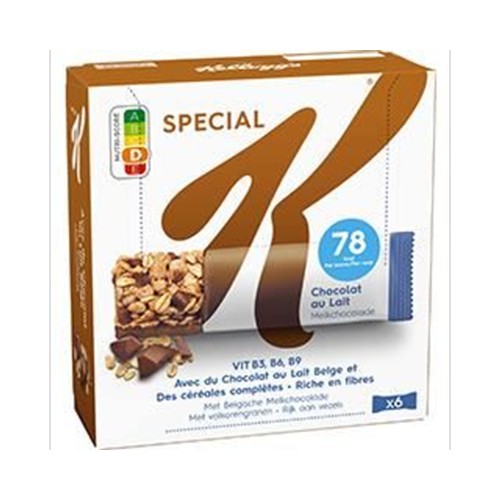 Special K - Barres de céréales chocolat au lait Belge