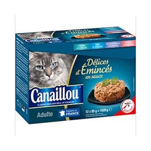 Délices d'Emincés en sauce poissons pour chat adulte