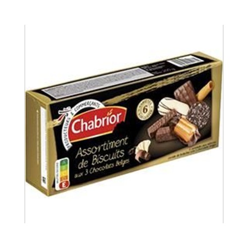 ASSORTIMENTS DE BISCUITS AUX 3 CHOCOLATS BELGES