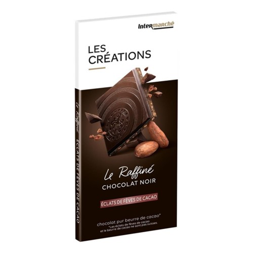 Le Raffiné chocolat noir éclats de fèves de cacao