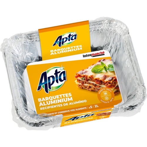 Barquettes aluminium 2 l