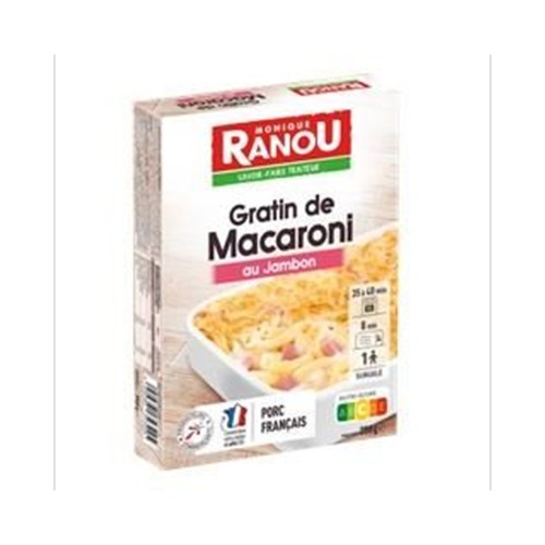 Gratin de macaroni au jambon