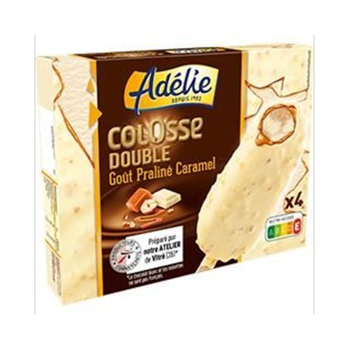 Glace Colosse Double goût praliné caramel