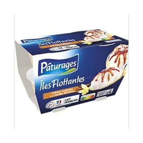 Iles flottantes crème anglaise à la vanille Bourbon