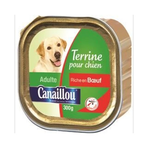 Terrine riche en boeuf pour chien adulte