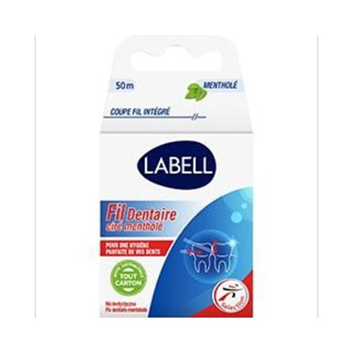 Fil dentaire ciré mentholé