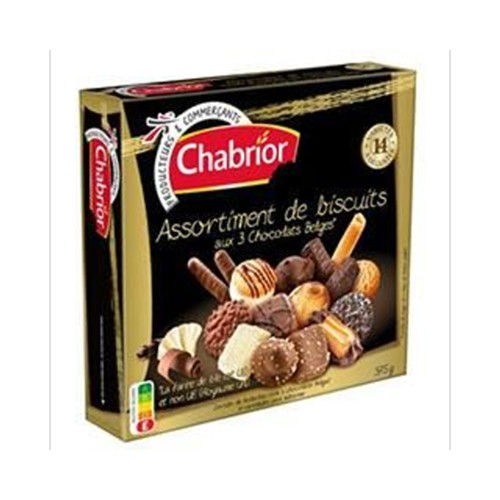 Assortiment de biscuits aux 3 chocolats belges