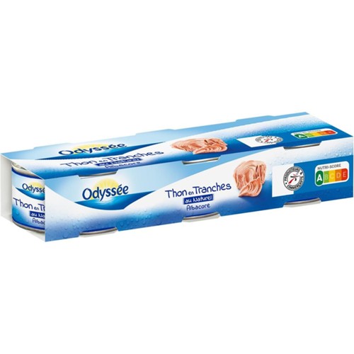 Thon albacore en tranches au naturel