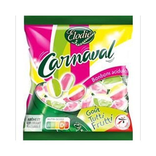 Bonbons acidulés Carnaval goût Tutti Frutti