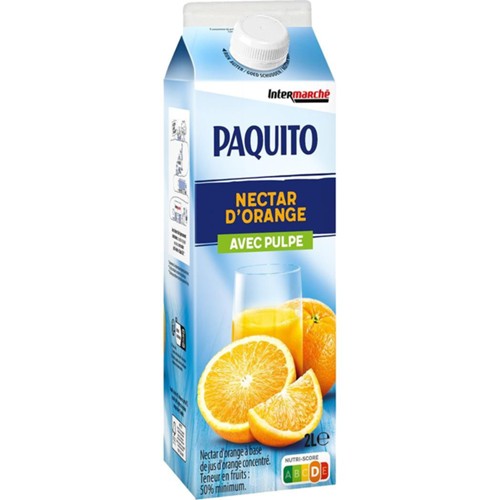 Nectar d'orange avec pulpe