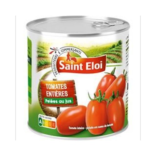Tomates entières pelées au jus