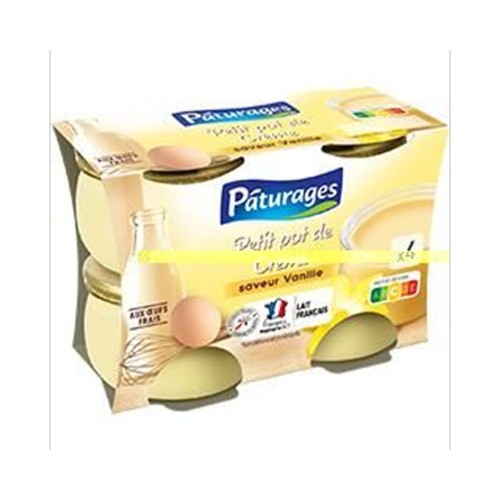 Petit pot de crème saveur vanille