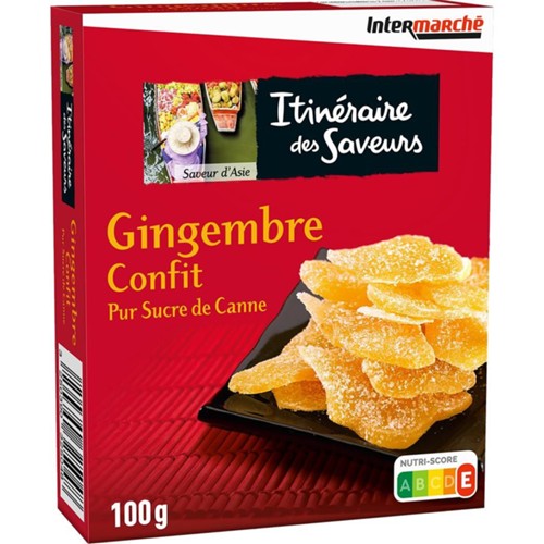 Gingembre confit pur sucre de canne
