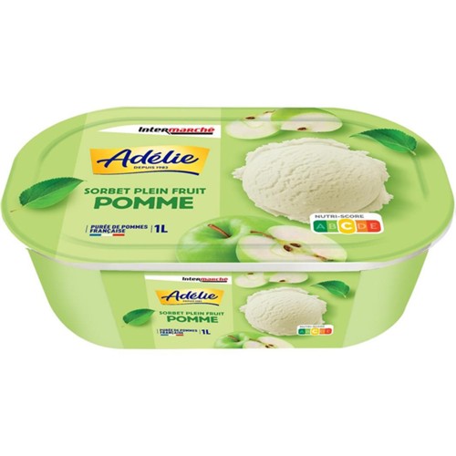 Sorbet plein fruit pomme