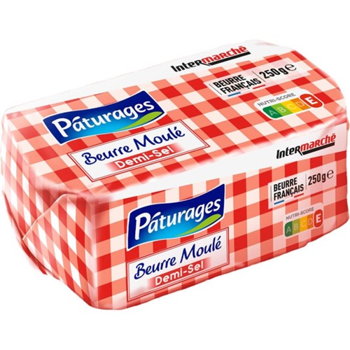 Beurre moulé demi-sel