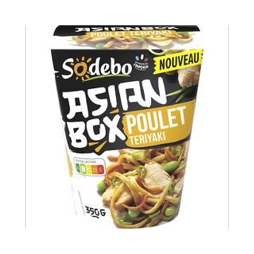 Asian box poulet teriyaki