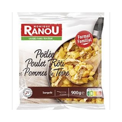 Poêlée poulet rôti et pommes de terre