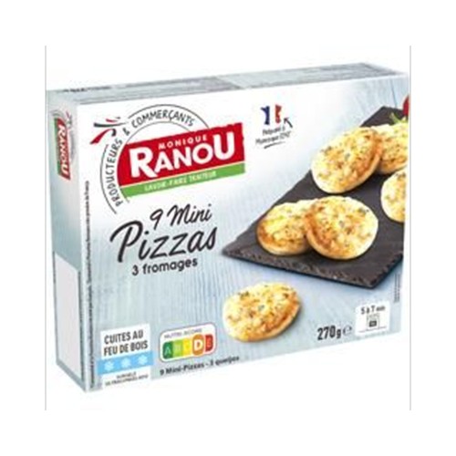 Mini pizzas 3 fromages