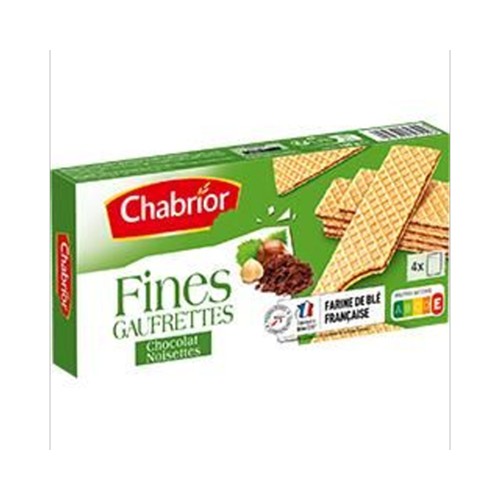Fines gaufrettes chocolat noisettes