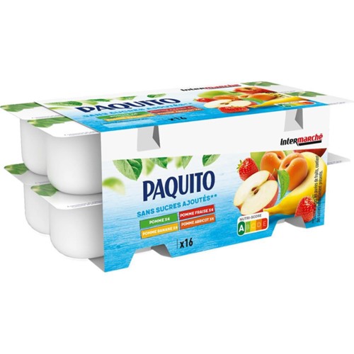 Purée de pomme-banane-fraise-abricot