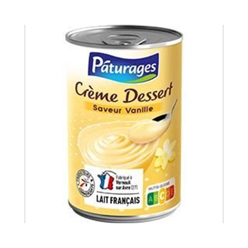 Crème dessert saveur vanille