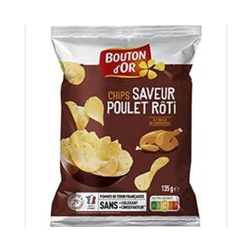 Chips saveur poulet rôti