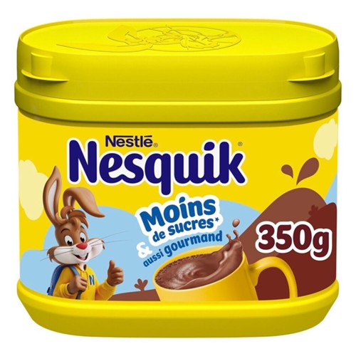 Nesquik - chocolat en poudre moins de sucres