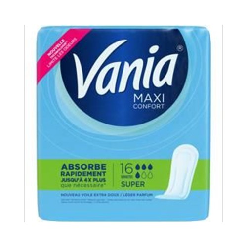 Serviettes hygiéniques maxi absorption rapide - Super