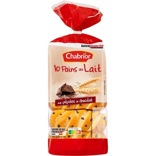 Pains au lait aux pépites de chocolat