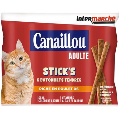 Stick's - Bâtonnets tendres volaille et agneau pour chats
