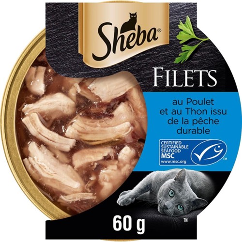 Filets - pâtée pour chat au poulet et thon