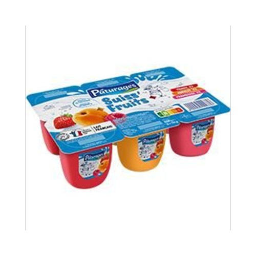 Suiss' Fruits - Fromage frais fraise, abricot, framboise