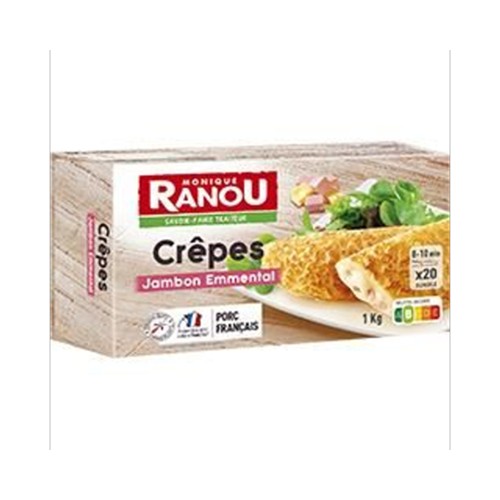Crêpes jambon emmental