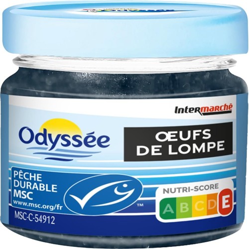Oeufs de lompe noirs