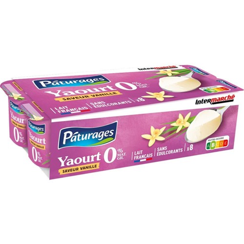 Printiligne - Yaourt saveur vanille 0% MG