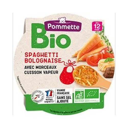 Spaghetti bolognaise BIO, dès 12 mois
