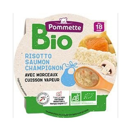 Risotto saumon & champignon BIO, dès 18 mois
