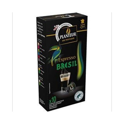 Capsules de café compatibles Nespresso moulu Espresso Brésil