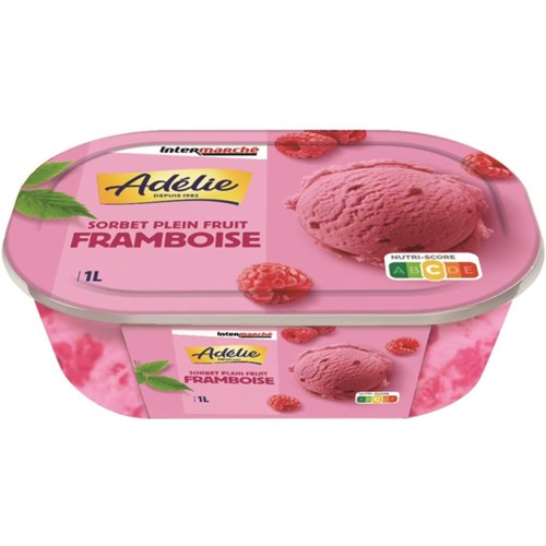 Sorbet plein fruit framboise