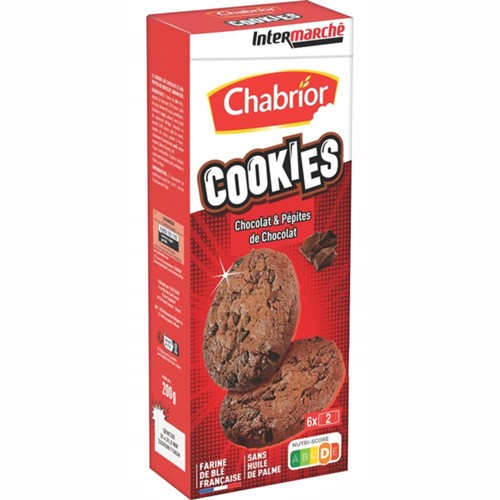 Cookies chocolat & pépites de chocolat