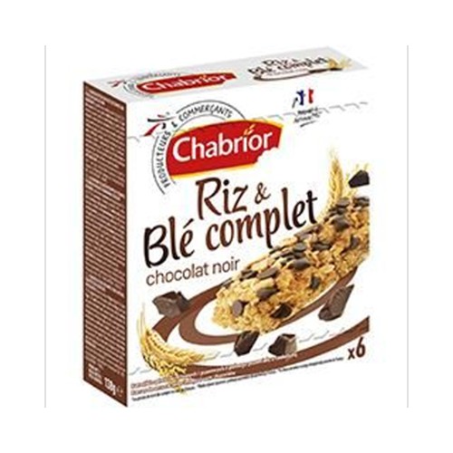 Barre riz & blé complet chocolat noir