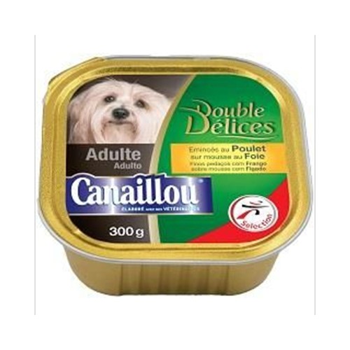 Emincés au poulet en gelée aux légumes pour chien